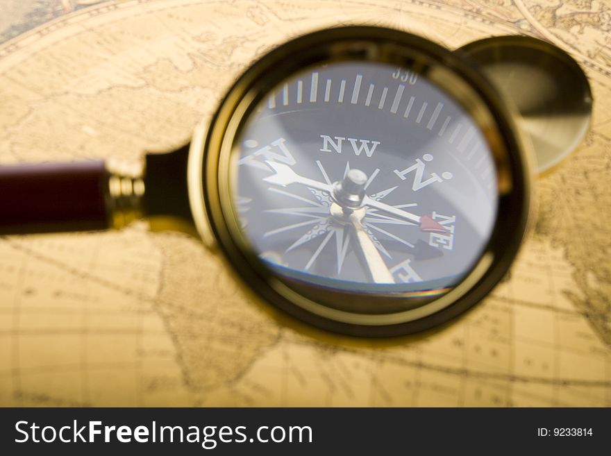Compass And Magnifier