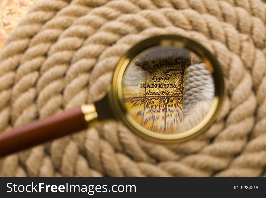 A beautiful yellow rope on background. A beautiful yellow rope on background