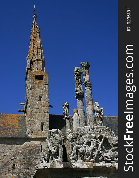 Famous ancient church in Bretagne