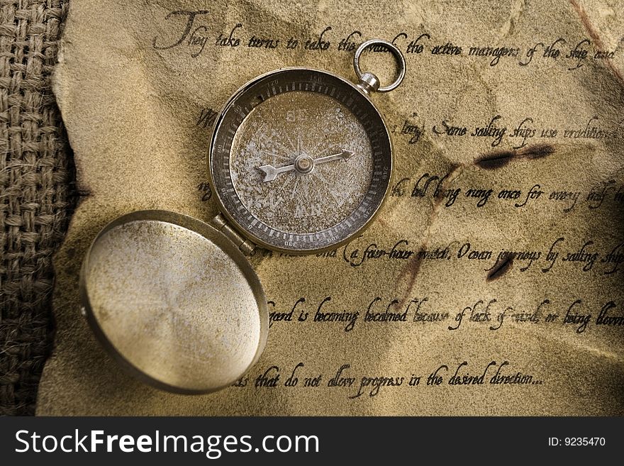 Compass On Letter