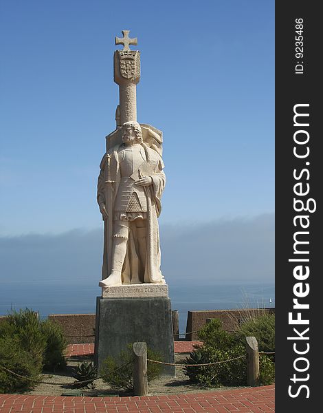 Statue of explorer Juan Cabrillo in San Diego. Statue of explorer Juan Cabrillo in San Diego