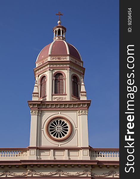 Top of catholic church, Bangkok, Thailand. Top of catholic church, Bangkok, Thailand