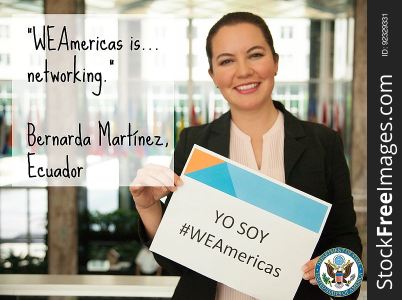 Bernarda, WEAmericas participant from Ecuador