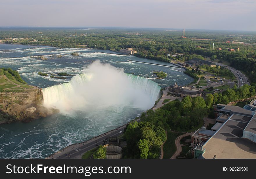 Horseshoe Falls At Sunset