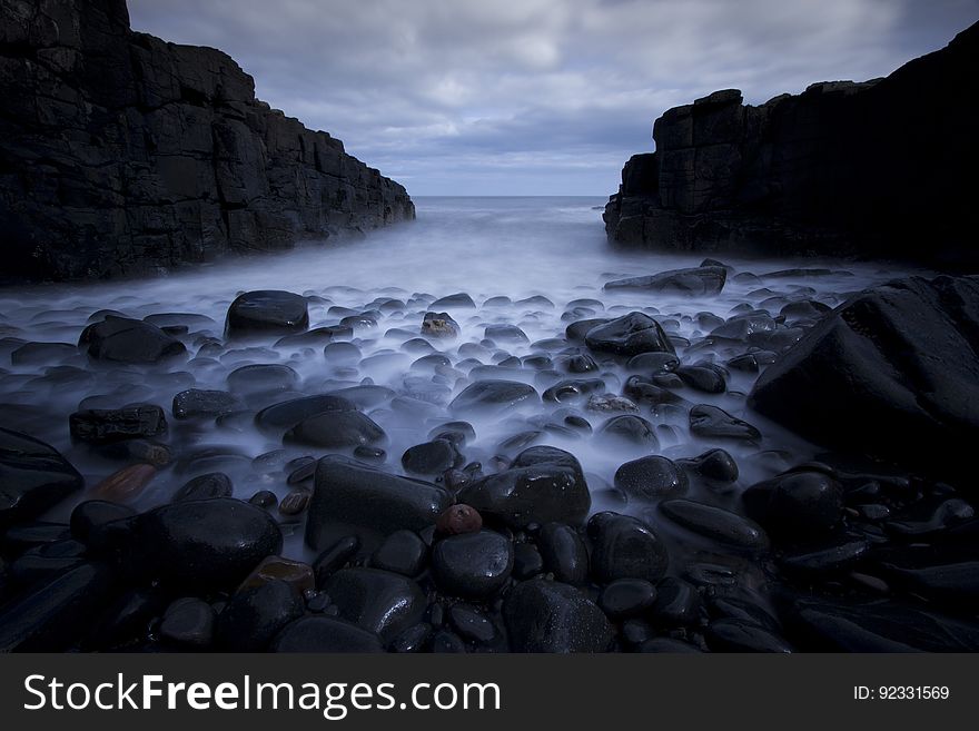 Water, Nature, Body Of Water, Rock