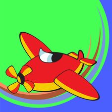 Funky Airplane Royalty Free Stock Images