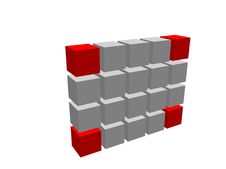 3d Box Wall 19 Stock Images