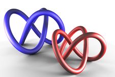Two Doble Helix Stock Photography