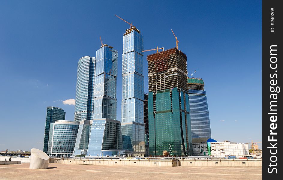 Photo of new skyscrapers business centre