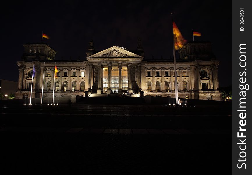 Historic Reichstag building in Berlin. Historic Reichstag building in Berlin