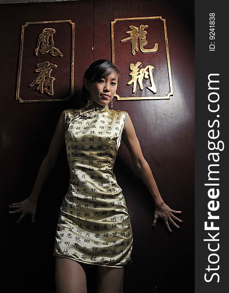 Beautiful Asian Woman In Oriental Theme