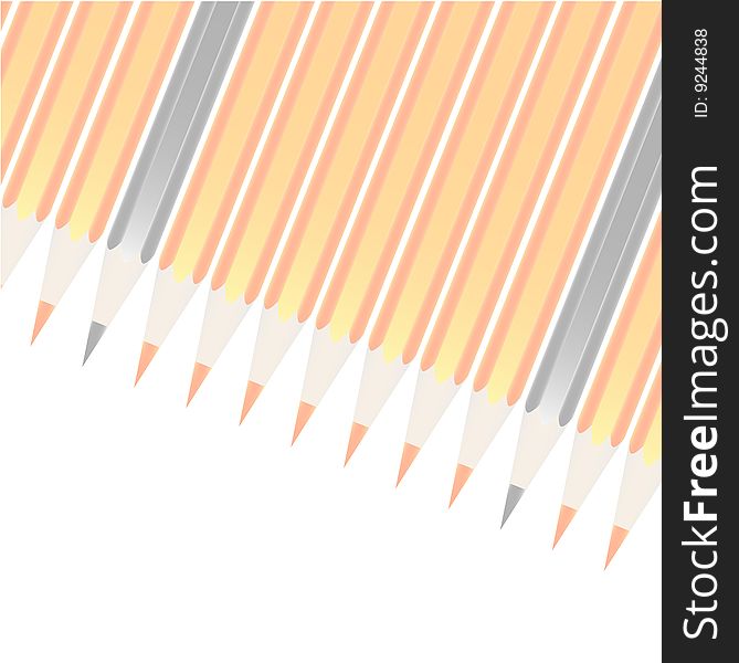 Vector illustration of color pencils background