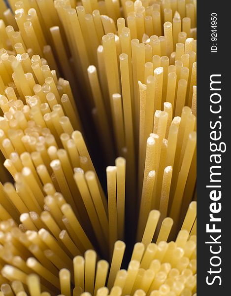 Spaghetti detail photo, shallow depth of view