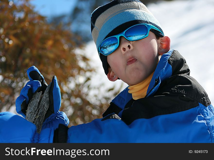 Fun Face In The Snow