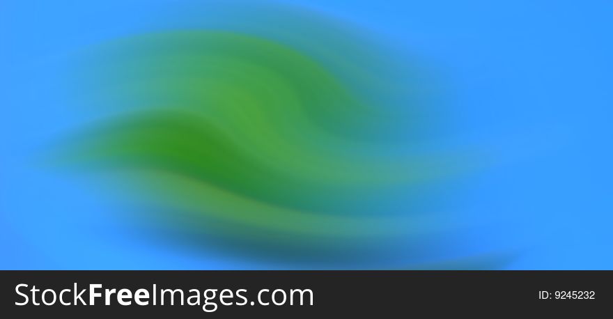 Dynamical composition, background dark, green, blue, dark blue