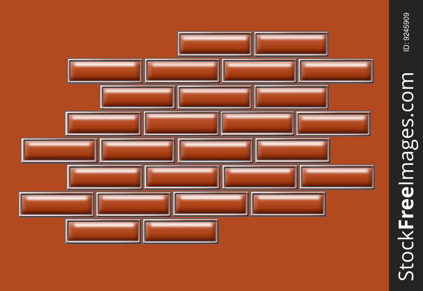 Brick Wall, 3D