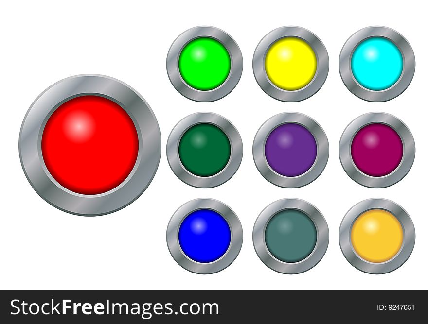 Set Of Buttons