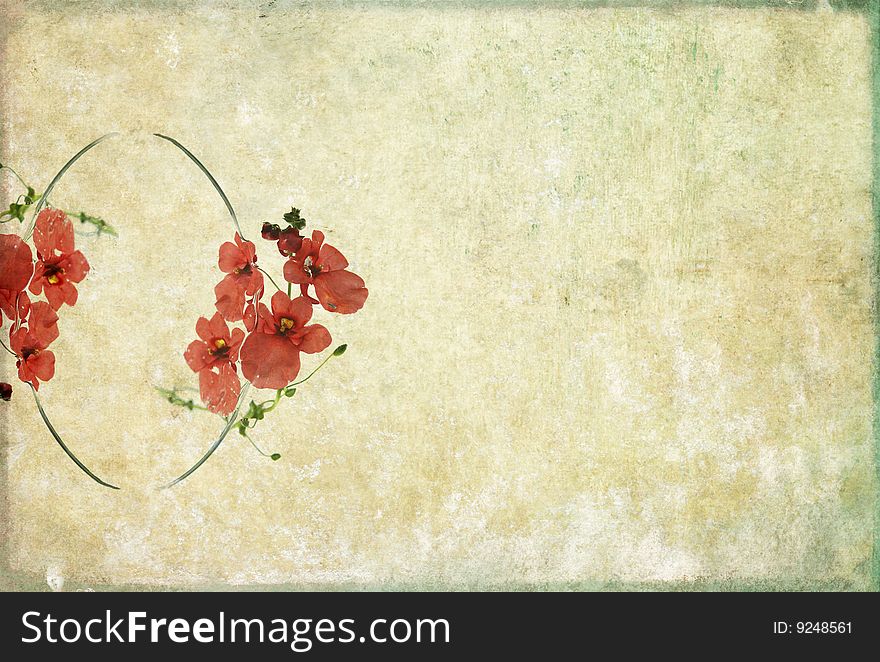 Background Image With Floral Elements