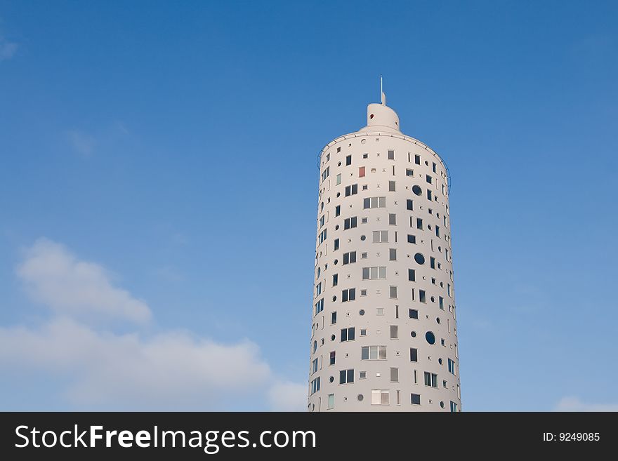 New tall round shape building in Tartu, Estonia. New tall round shape building in Tartu, Estonia