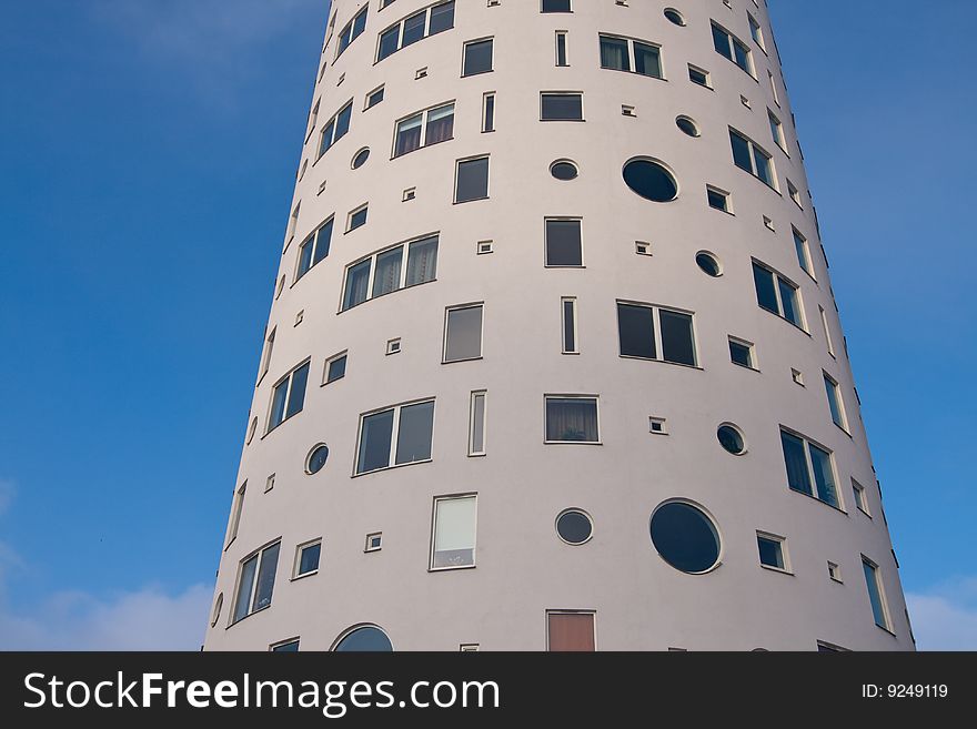 New tall round shape building in Tartu, Estonia. New tall round shape building in Tartu, Estonia