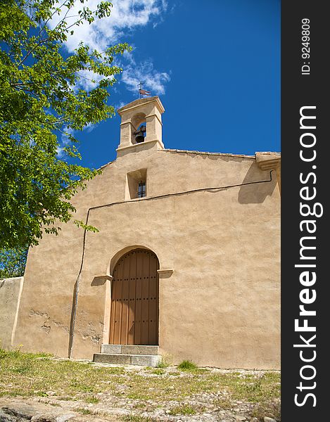 Small chapel in Villarreal of Saint Charles village in Caceres Spain. Small chapel in Villarreal of Saint Charles village in Caceres Spain