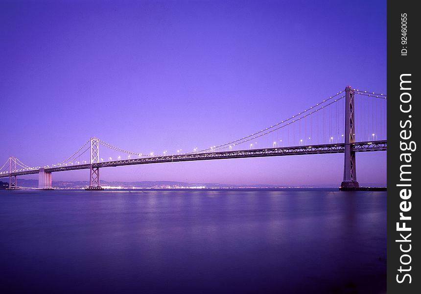 Lighted Golden Gate Bridge