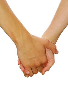 Hand In A Hand Royalty Free Stock Photo