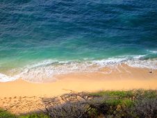 Diamond Head Beach, Oahu, Hawaii Royalty Free Stock Photos