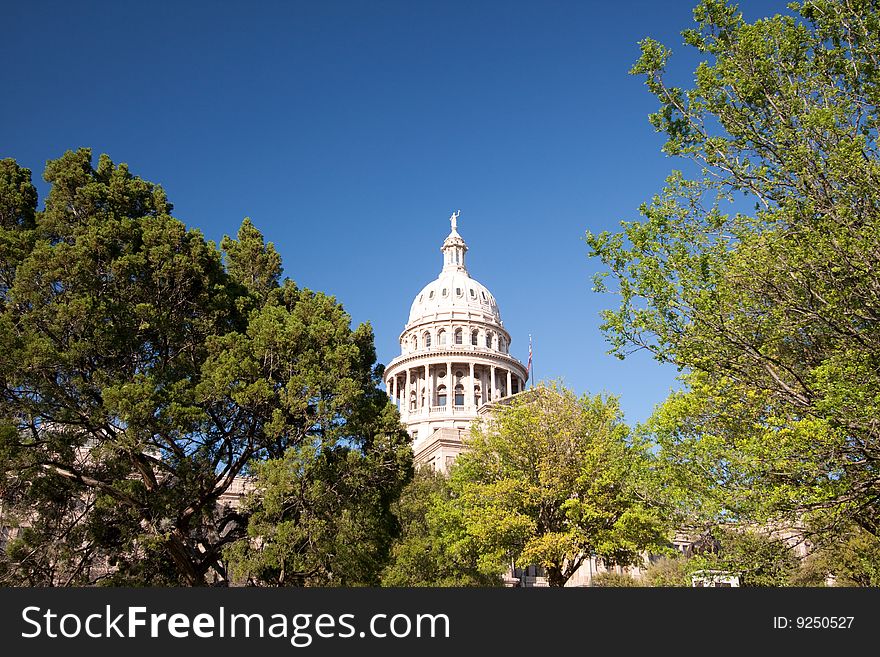 Texas State Capitol Building shot with wide angle lens