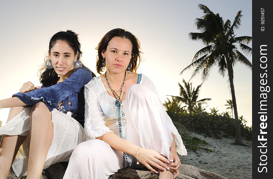 Two Girls On The Beach