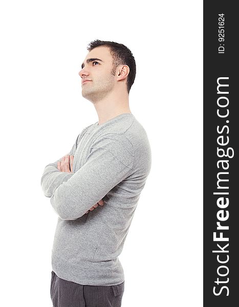 Portrait of confident man with his arms crossed. Portrait of confident man with his arms crossed