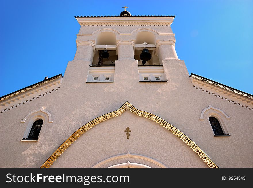 Exterior of small Christian church. Exterior of small Christian church