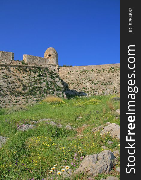 Venetian castle near the old town of Rethymno on Crete. Venetian castle near the old town of Rethymno on Crete