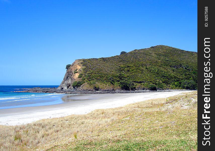 Sandy Beach at Tapotupotu Bay, New Zealand