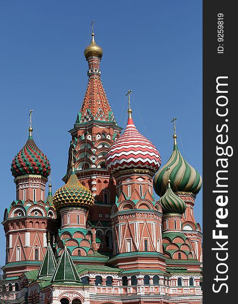 Saint Basil cathedral at Red Square in Moscow, Russia