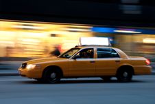 Free Taxi At Night, With Copyspace Stock Photography - 9261252