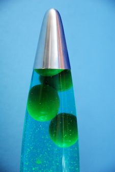 blue and purple lava lamp