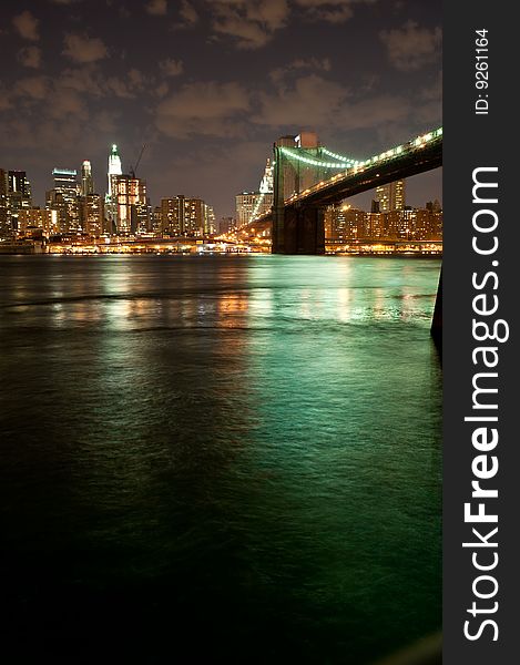 Brooklyn Bridge By Twilight