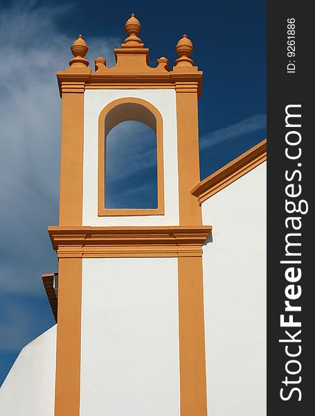 Detail of a Luz south portugal church. Detail of a Luz south portugal church