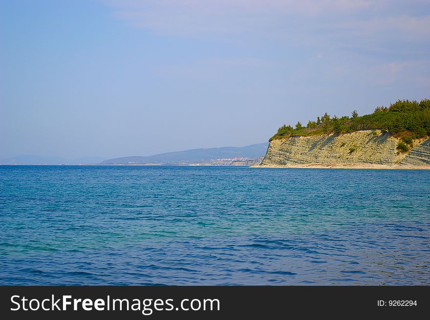 Beautiful bay in Crimea. Black sea