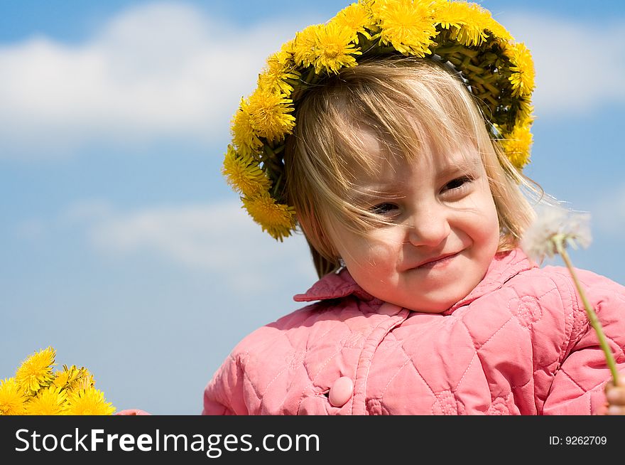 Girl And Dandelion