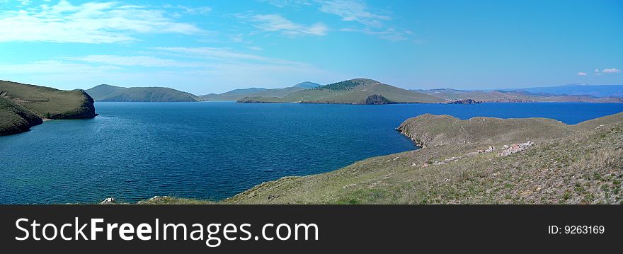 Beauty panorama from Baikal lake. Beauty panorama from Baikal lake