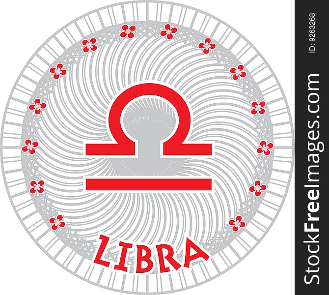 Libra zodiac icon or symbol. Libra zodiac icon or symbol