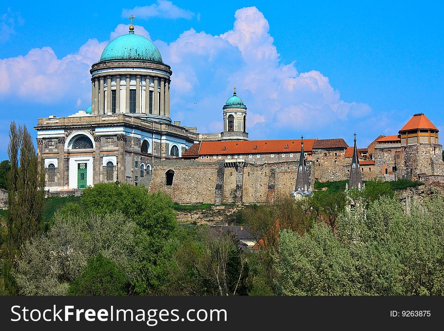 Archiepiscopal cathedral in Esztergom city.