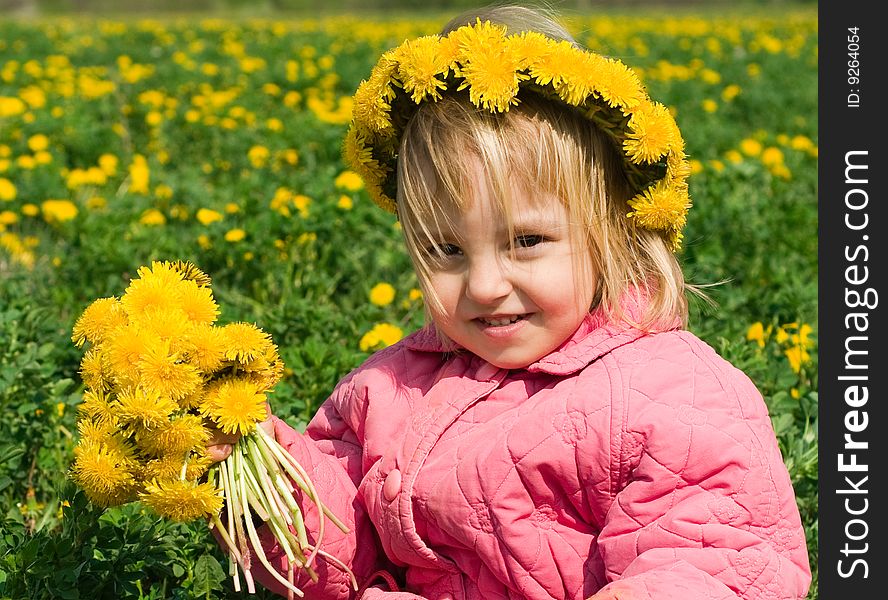 Girl And Dandelion