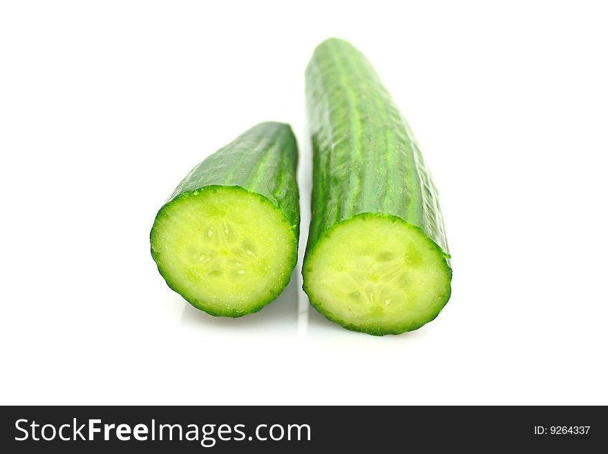 Fresh cucumber in the kitchen