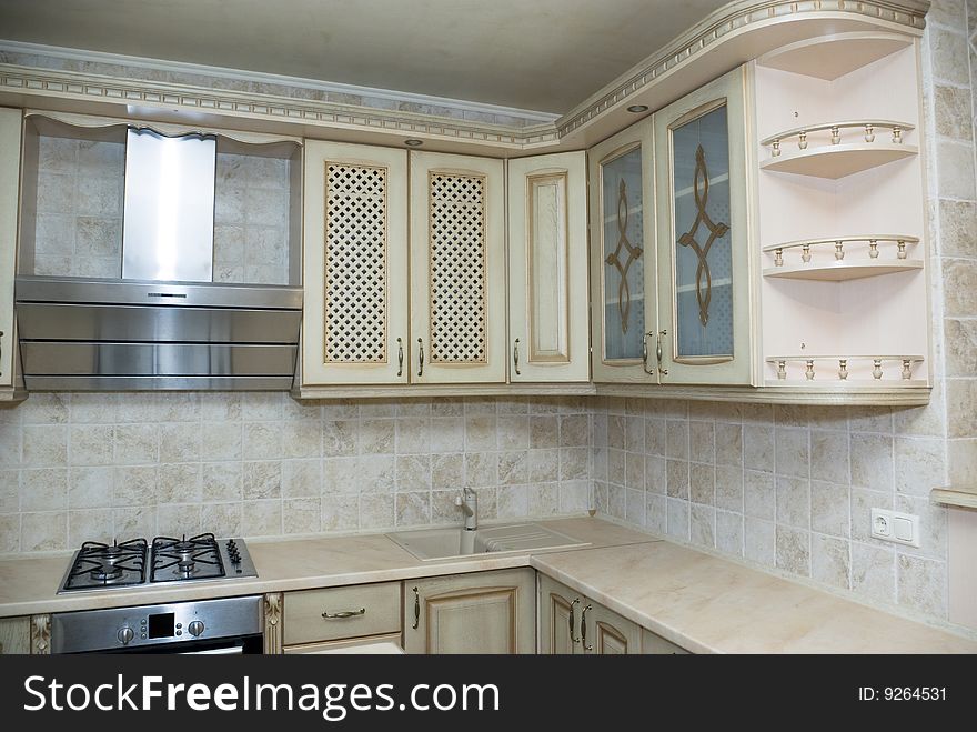 Elegant kitchen in a modern house