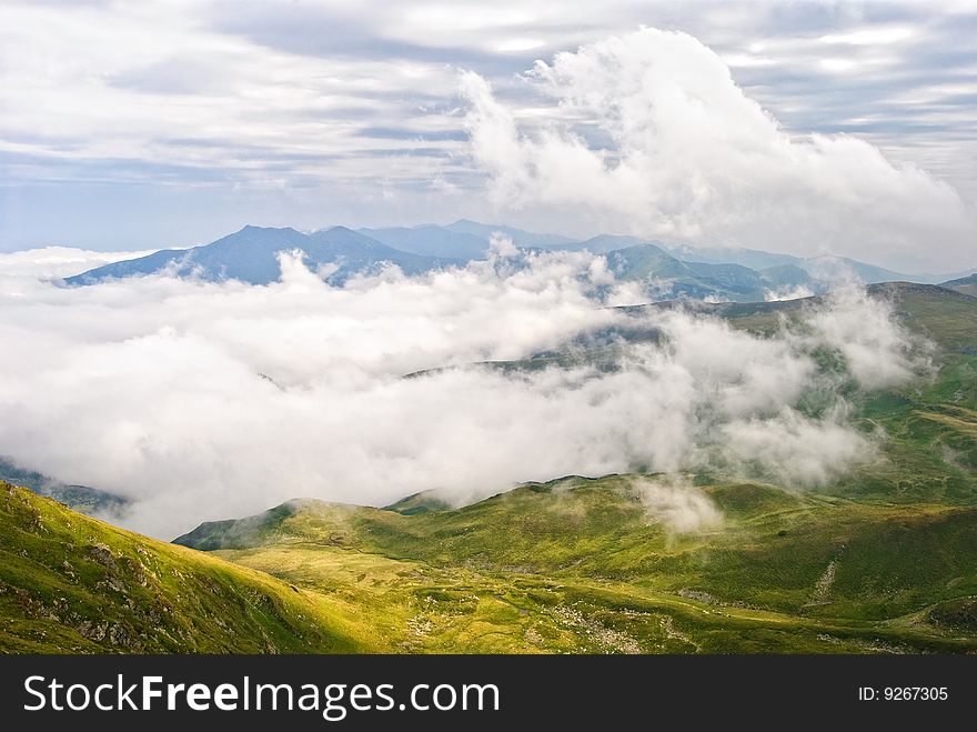 Mountains landscape in Rodnei mountains, Romania