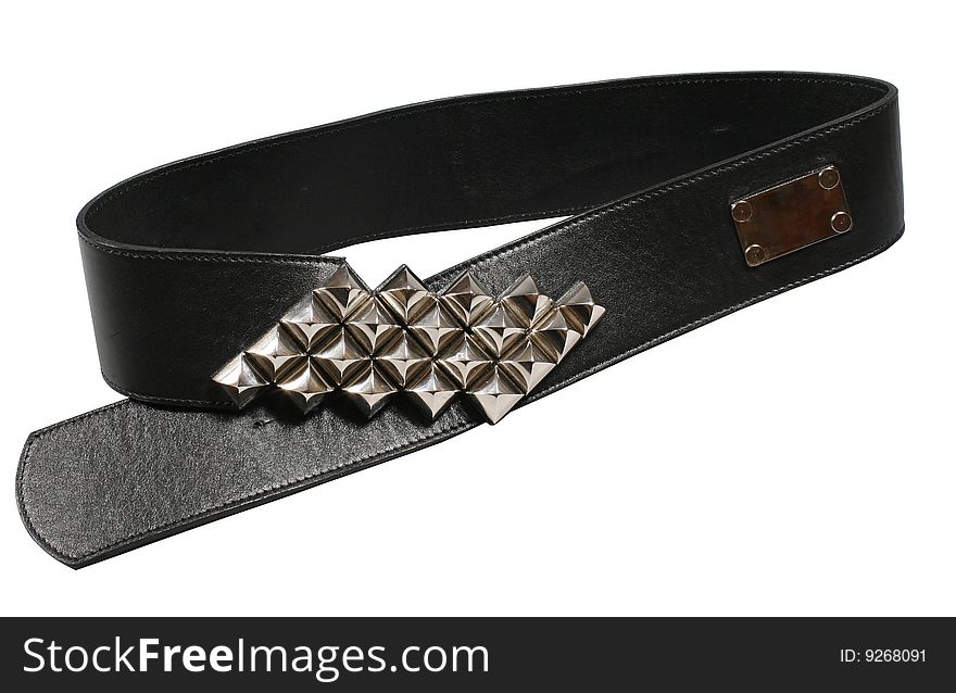 Black belt with clipping path