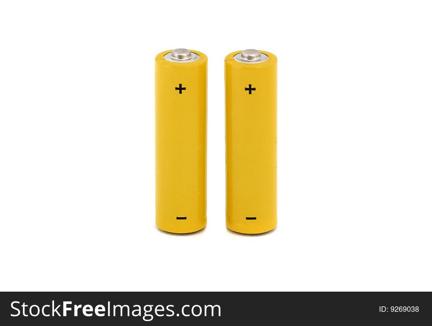 Two AA batteries. Power and energy.